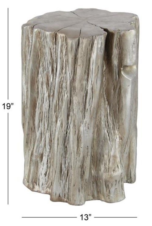 Deco Marche Satin Silver Accent Table-2