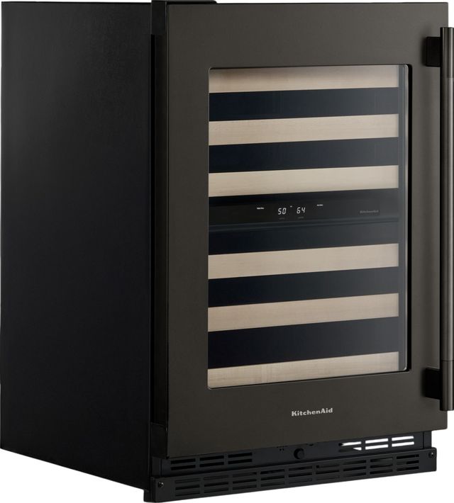 Kitchenaid® 24" Black Ore Built-In Wine Cooler-1