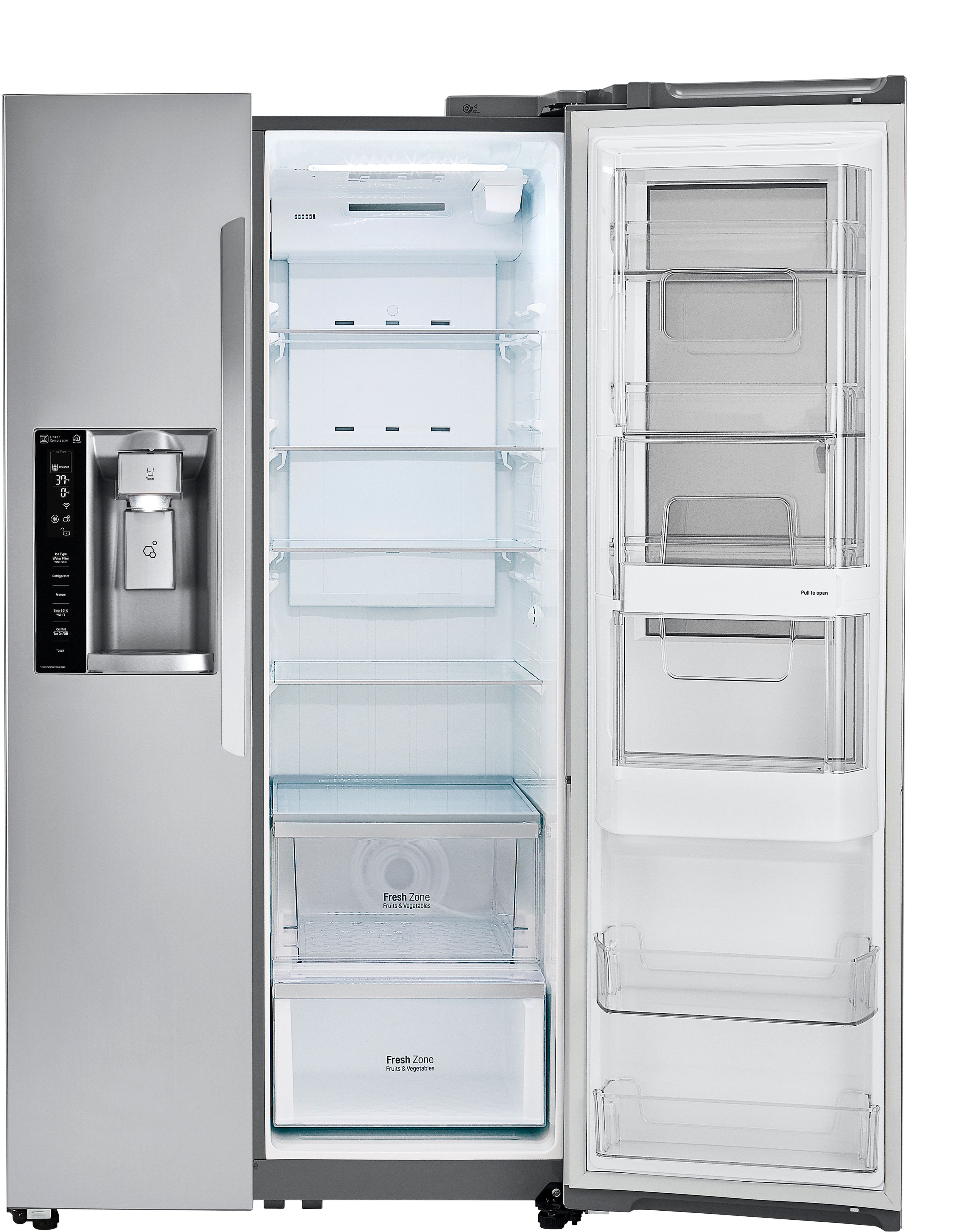 LG 21.7 Cu. Ft. Stainless Steel Counter Depth Side-By-Side