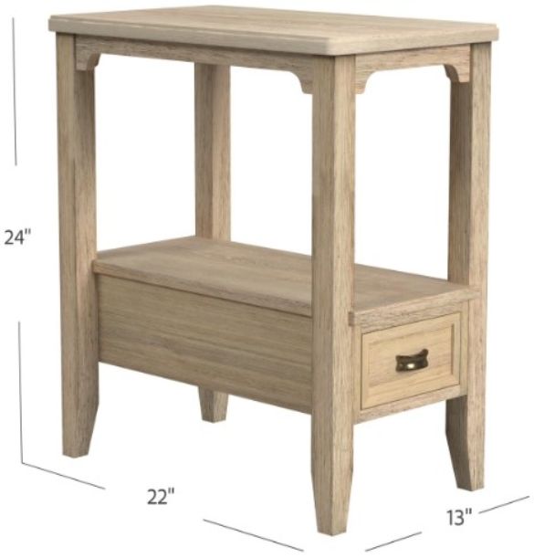 Null Furniture Chatham Bisque Chairside End Table-3