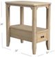 Null Furniture Chatham Bisque Chairside End Table-3