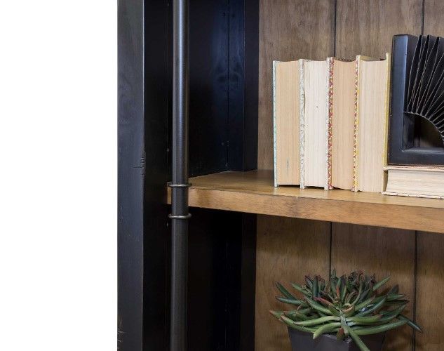 Martin Furniture Toulouse 3-Piece Aged Ebony Bookcase-1