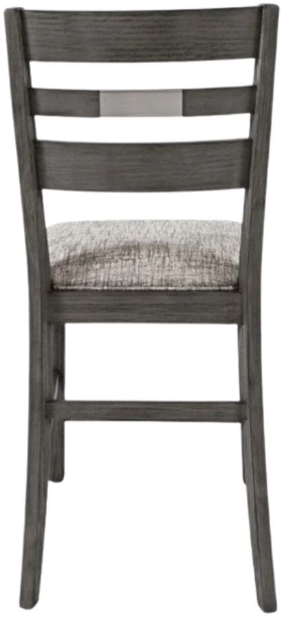 Jofran Inc. Altamonte Brushed Gray Ladderback Counter Stool-3