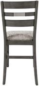 Jofran Inc. Altamonte Brushed Gray Ladderback Counter Stool-3