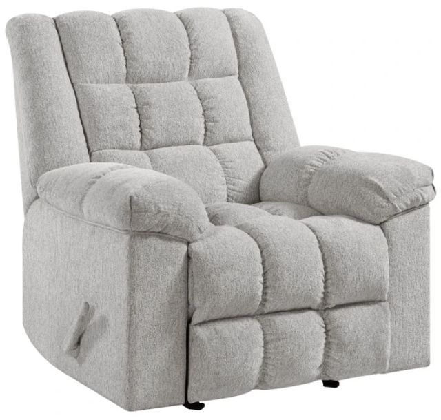 Homelegance® Baldwin Light Gray Rocker Manual Recliner-0
