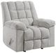 Homelegance® Baldwin Light Gray Rocker Manual Recliner-0