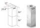 ZLINE 36" Stainless Steel Chimney Extension-2