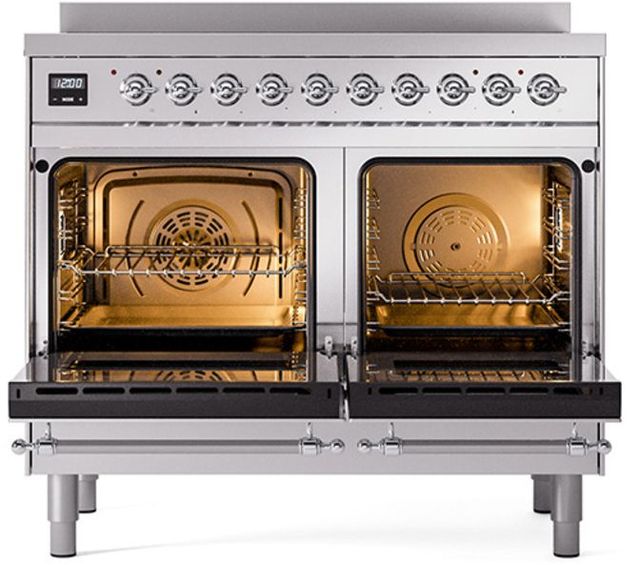 Ilve® Nostalgie II Series 40" Stainless Steel Pro Style Induction Range-2