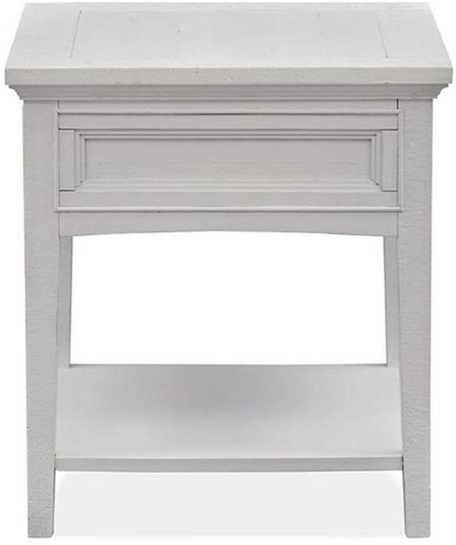 Magnussen Home® Heron Cove Chalk White End Table-4