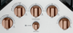Café™ Brushed Copper Gas Cooktop Knob Kit-1