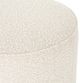 Four Hands Sinclair Cream Round Ottoman -3