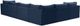 Meridian Furniture Jacob 6-Piece Navy Velvet Modular Sectional Set-3