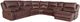 American Wholesale Furniture Brenham 4-Piece Chocolate Right-Arm Facing Sectional-0