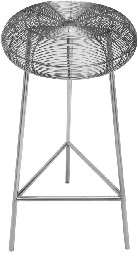Meridian Furniture Tuscany Silver Bar Stool-2
