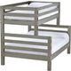Crate Designs™ Furniture Storm Twin/Full Tall Ladder End Bunk Bed-0