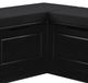 Linon Norah Black Nook Bench with Cushions-1