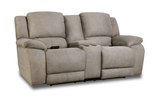 HomeStretch Explorer Nickel Power Reclining Loveseat