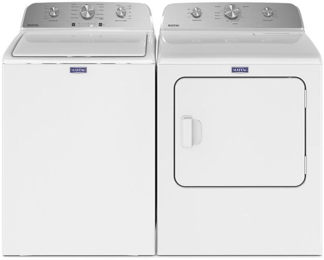 Maytag® 7.0 Cu. Ft. White Front Load Gas Dryer-5