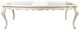 ACME Furniture Chantelle Pearl White Dining Table with Marble Top Accents-0