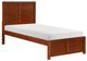 Homelegance® Rowe Dark Cherry Twin Platform Bed-0