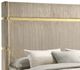 Coaster® Lucia Beige Eastern King Upholstered Wingback Panel Bed-4