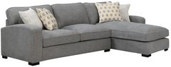 Emerald Home Repose 2-Piece Storm Gray Right-Arm Facing Sectional and Chaise