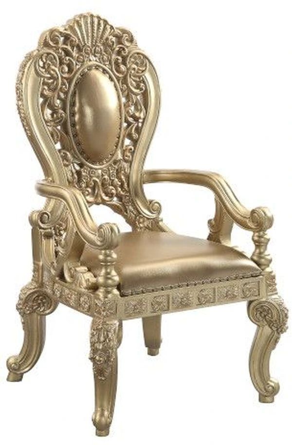 ACME Furniture Seville 2-Piece Gold Arm Chair Set-0