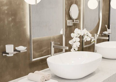 Hansgrohe Finoris Brushed Nickel 10" Single-Hole Faucet without Pop-up Drain-1