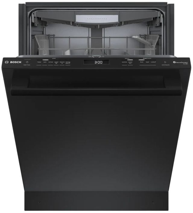 Bosch® 800 Series 24" Black Top Control Built In Dishwasher-3