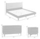 Armen Living Artemio 4-Piece Black Queen Panel Bedroom Set-2