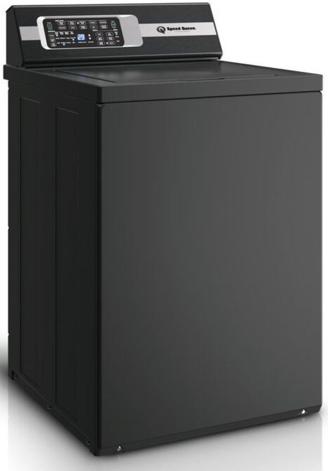 Speed Queen® TR7 3.2 Cu. Ft. Matte Black Agitator Top Load Washer-3