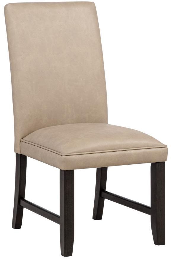 Coaster® Averill 2-Piece Tan Upholstered Dining Side Chair Set-3