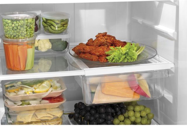 GE® 28 in. 17.5 Cu. Ft. White Top Freezer Refrigerator-4