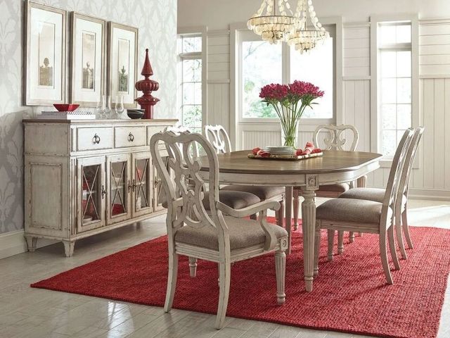 American Drew® Southbury Cortona Lexi/Parchment Arm Dining Chair-1
