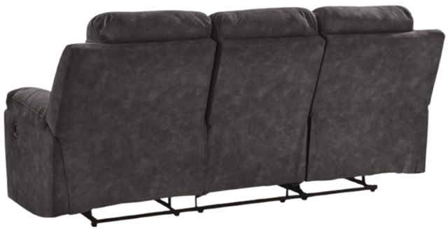 Benchcraft® Brysonview Charcoal Manual Reclining Sofa-3