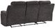Benchcraft® Brysonview Charcoal Manual Reclining Sofa-3