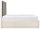Homelegance® Noctis Beige/Gray Queen Platform Bed with Footboard Storage-4