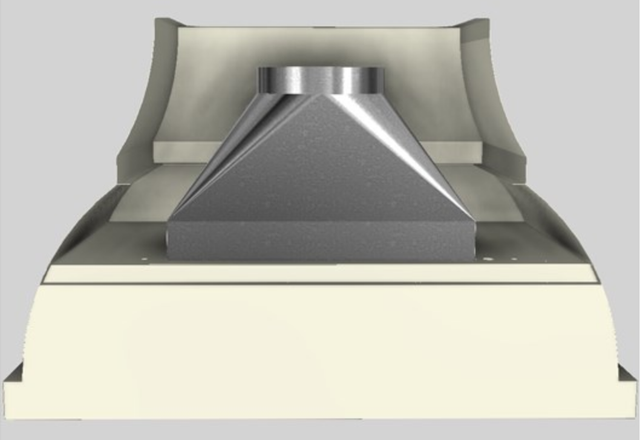 Vent-A-Hood® Designer Series 48" Biscuit Wall Mounted Range Hood-2