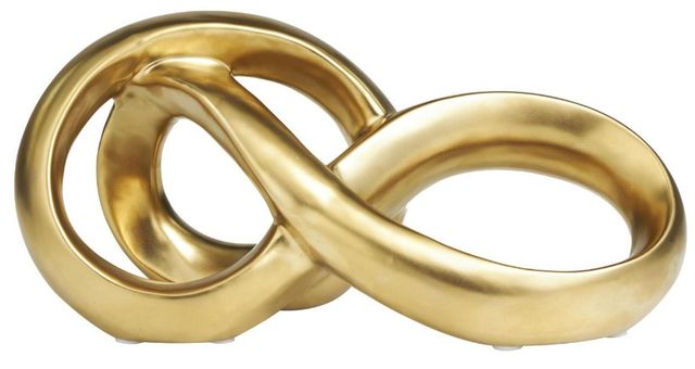 Deco Marche Gold Infinity Loop Sculpture-1