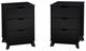 Powell® Portix 2-Piece Black 3-Drawer Nightstand Set-0