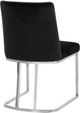 Meridian Furniture Heidi Black/Chrome Velvet Dining Chair-2