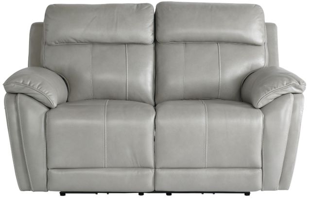 Bassett® Furniture Club Level Levitate Nickel Power Reclining Loveseat-2