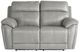 Bassett® Furniture Club Level Levitate Nickel Power Reclining Loveseat-2