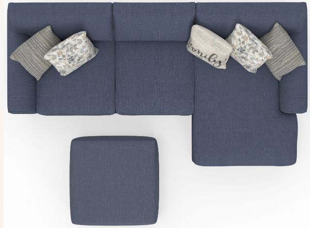Jackson Furniture Cape May 3-Piece Denim Right Arm Facing Sectional and Chaise-3