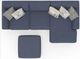 Jackson Furniture Cape May 3-Piece Denim Right Arm Facing Sectional and Chaise-3