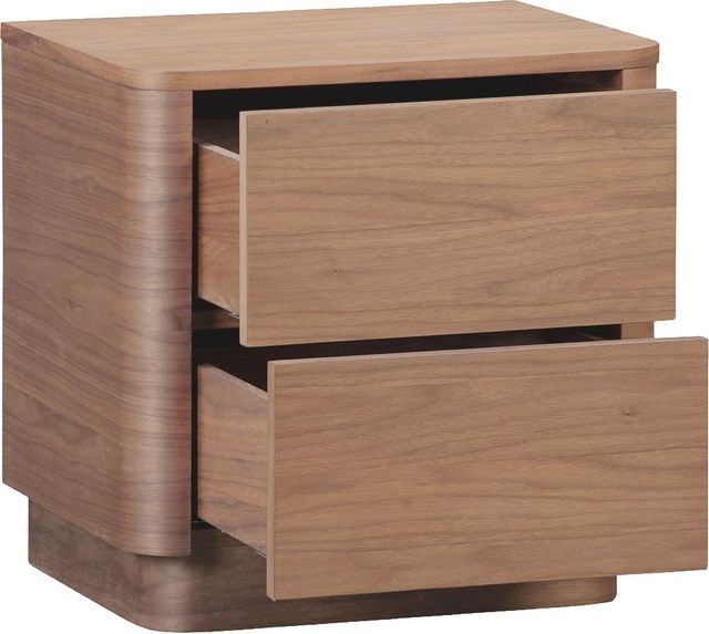 Moe's Home Collection Round Off Walnut Brown Tall Nightstand-1
