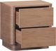 Moe's Home Collection Round Off Walnut Brown Tall Nightstand-1