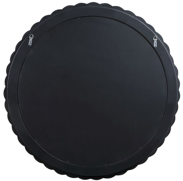 Meridian Furniture Revolve Black Round Mirror-2