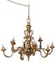 A & B Home Classic Vintage Gold 9-Light Chandelier-0