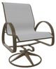 Telescope Casual Aruba Abalone/Beachwood Aluminum/Fabric Outdoor Sling Swivel Rocker-0